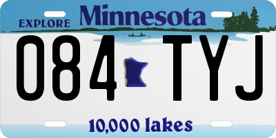 MN license plate 084TYJ
