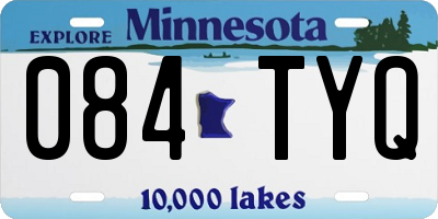 MN license plate 084TYQ