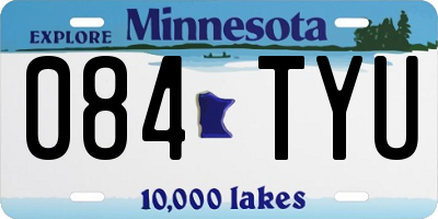 MN license plate 084TYU