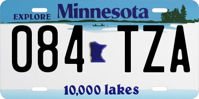 MN license plate 084TZA