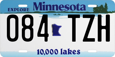MN license plate 084TZH