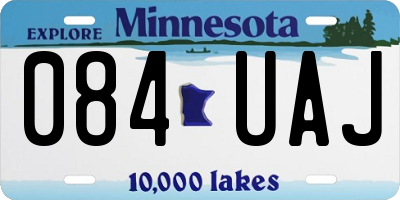 MN license plate 084UAJ