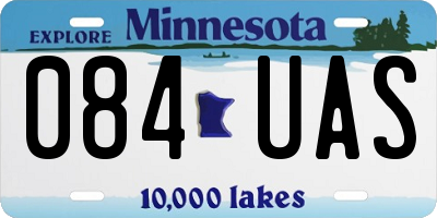 MN license plate 084UAS