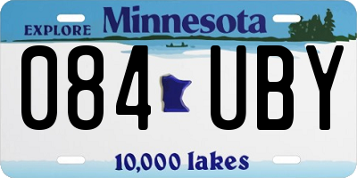 MN license plate 084UBY
