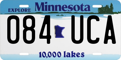 MN license plate 084UCA