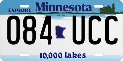 MN license plate 084UCC