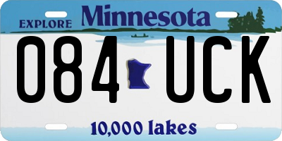 MN license plate 084UCK