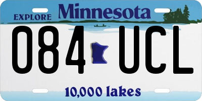 MN license plate 084UCL