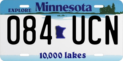 MN license plate 084UCN