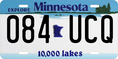 MN license plate 084UCQ