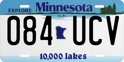 MN license plate 084UCV