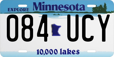 MN license plate 084UCY