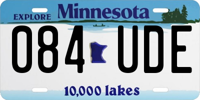 MN license plate 084UDE