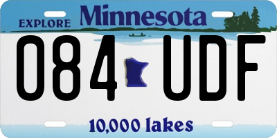 MN license plate 084UDF
