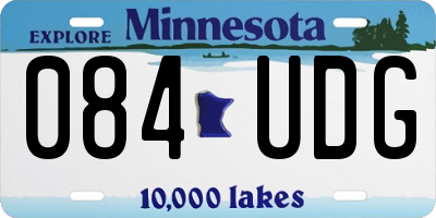 MN license plate 084UDG