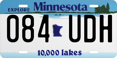 MN license plate 084UDH