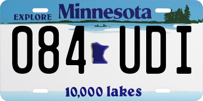 MN license plate 084UDI
