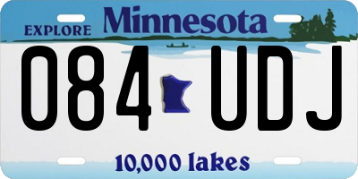 MN license plate 084UDJ