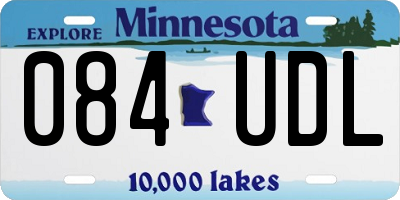 MN license plate 084UDL
