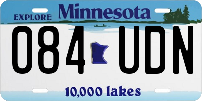 MN license plate 084UDN