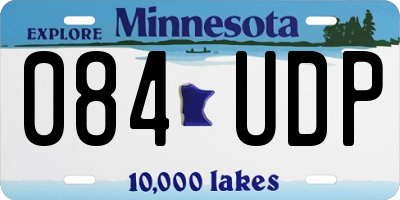 MN license plate 084UDP