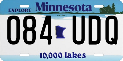 MN license plate 084UDQ