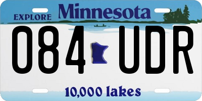 MN license plate 084UDR