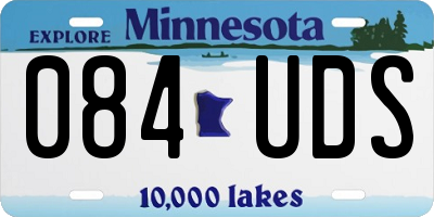 MN license plate 084UDS