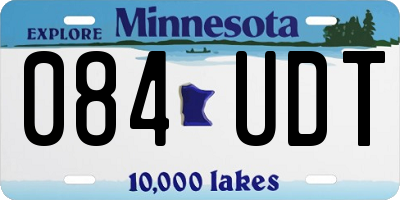 MN license plate 084UDT