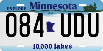 MN license plate 084UDU