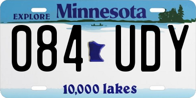 MN license plate 084UDY