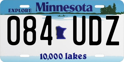 MN license plate 084UDZ