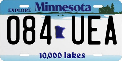 MN license plate 084UEA
