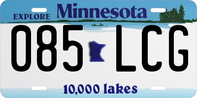 MN license plate 085LCG