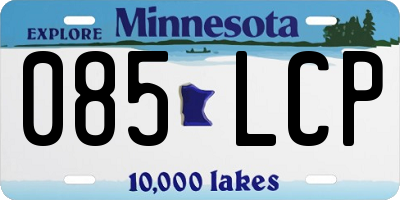 MN license plate 085LCP