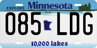 MN license plate 085LDG
