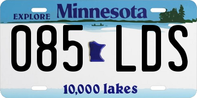 MN license plate 085LDS