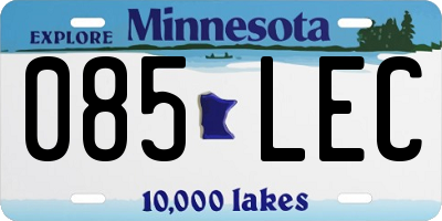 MN license plate 085LEC