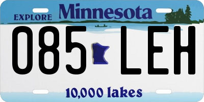 MN license plate 085LEH