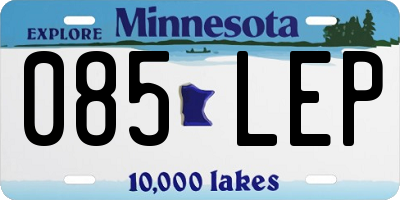 MN license plate 085LEP
