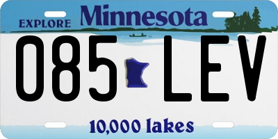 MN license plate 085LEV