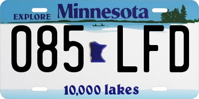 MN license plate 085LFD