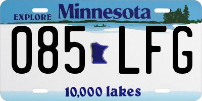 MN license plate 085LFG