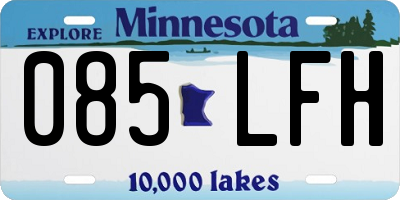 MN license plate 085LFH
