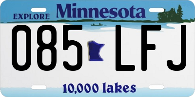 MN license plate 085LFJ