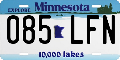MN license plate 085LFN