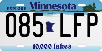 MN license plate 085LFP