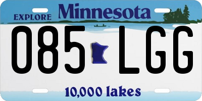 MN license plate 085LGG
