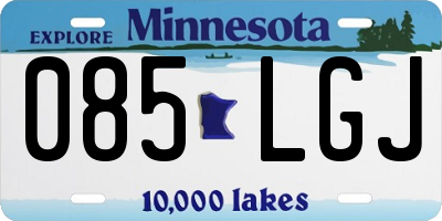 MN license plate 085LGJ