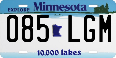 MN license plate 085LGM